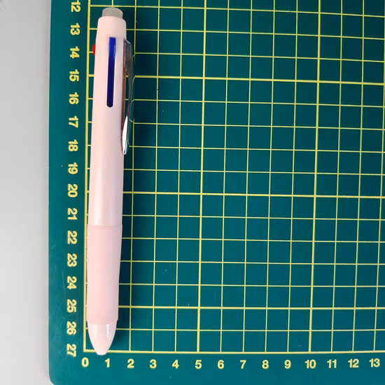 Stylo à bille effaçable en plastique 3 couleurs bon marché avec logo personnalisé